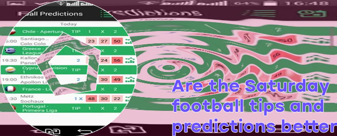 Saturday football prediction